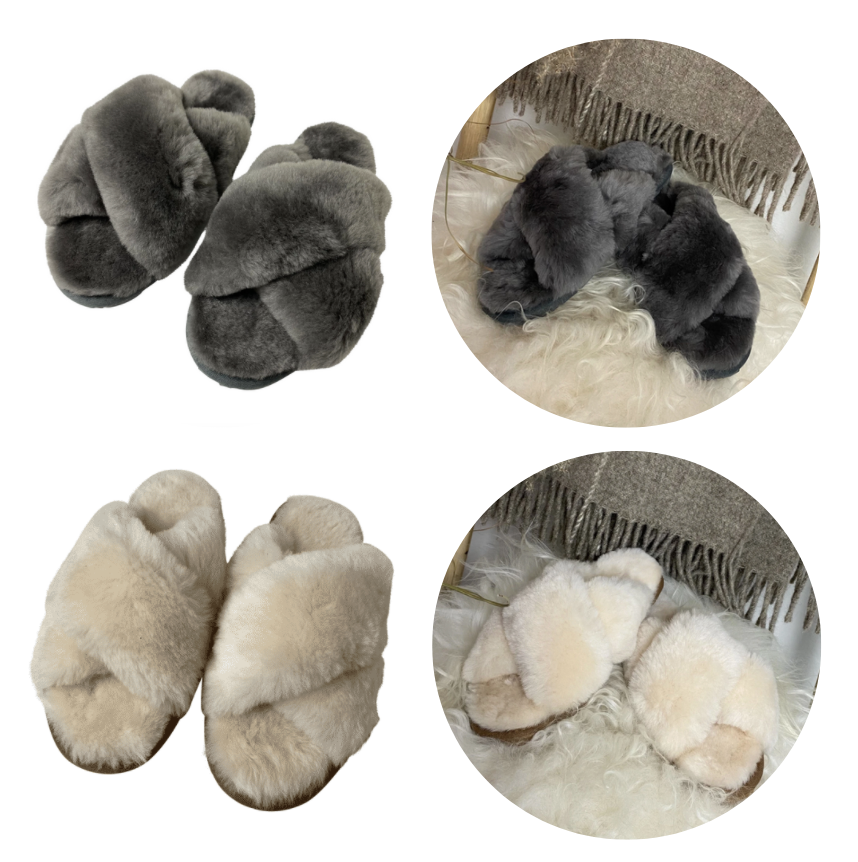 Se her vores lækre lammeskindslippers 🐑