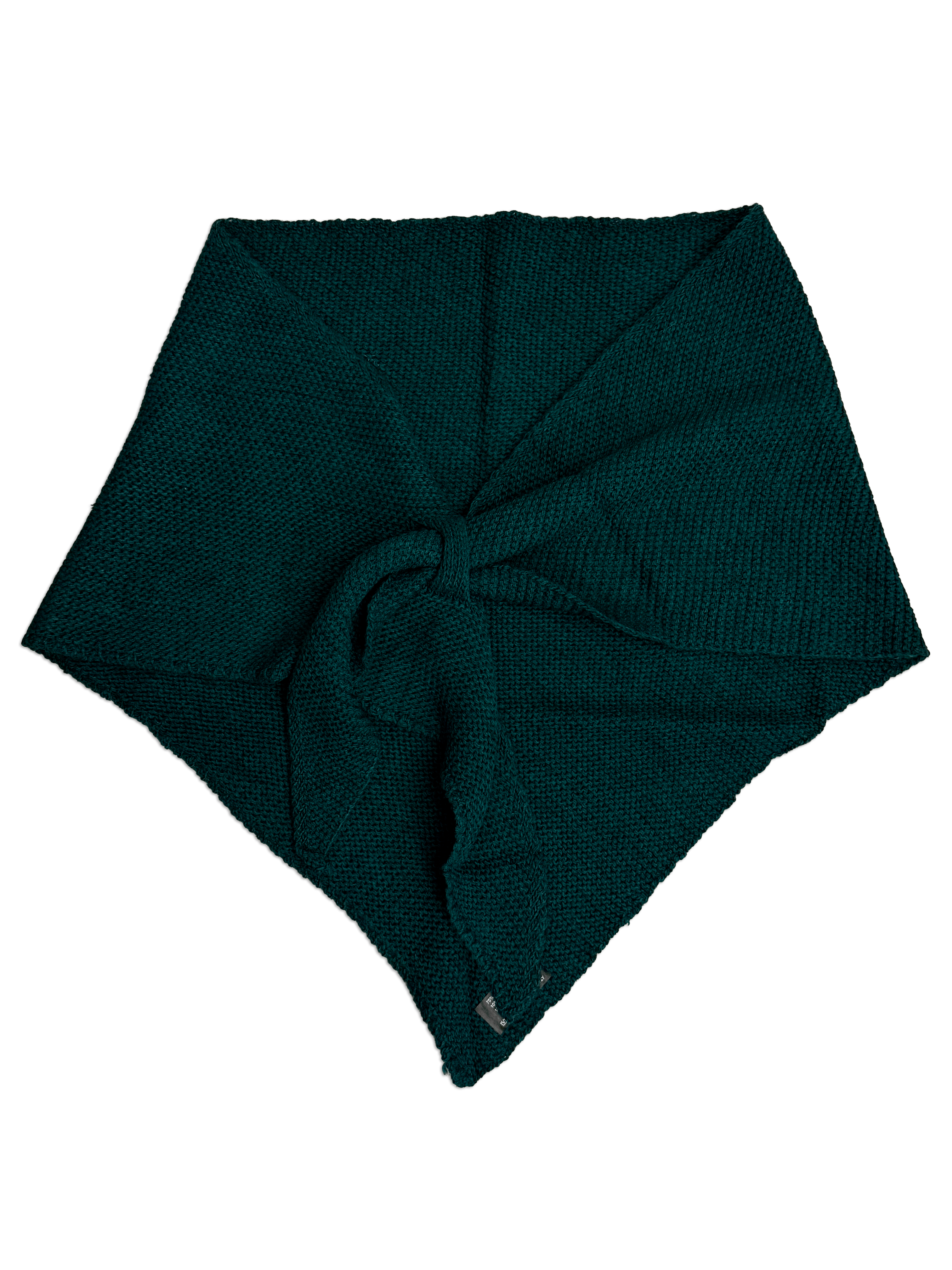 Trekant sjal - Petroleumsblå Uldplaiden.dk