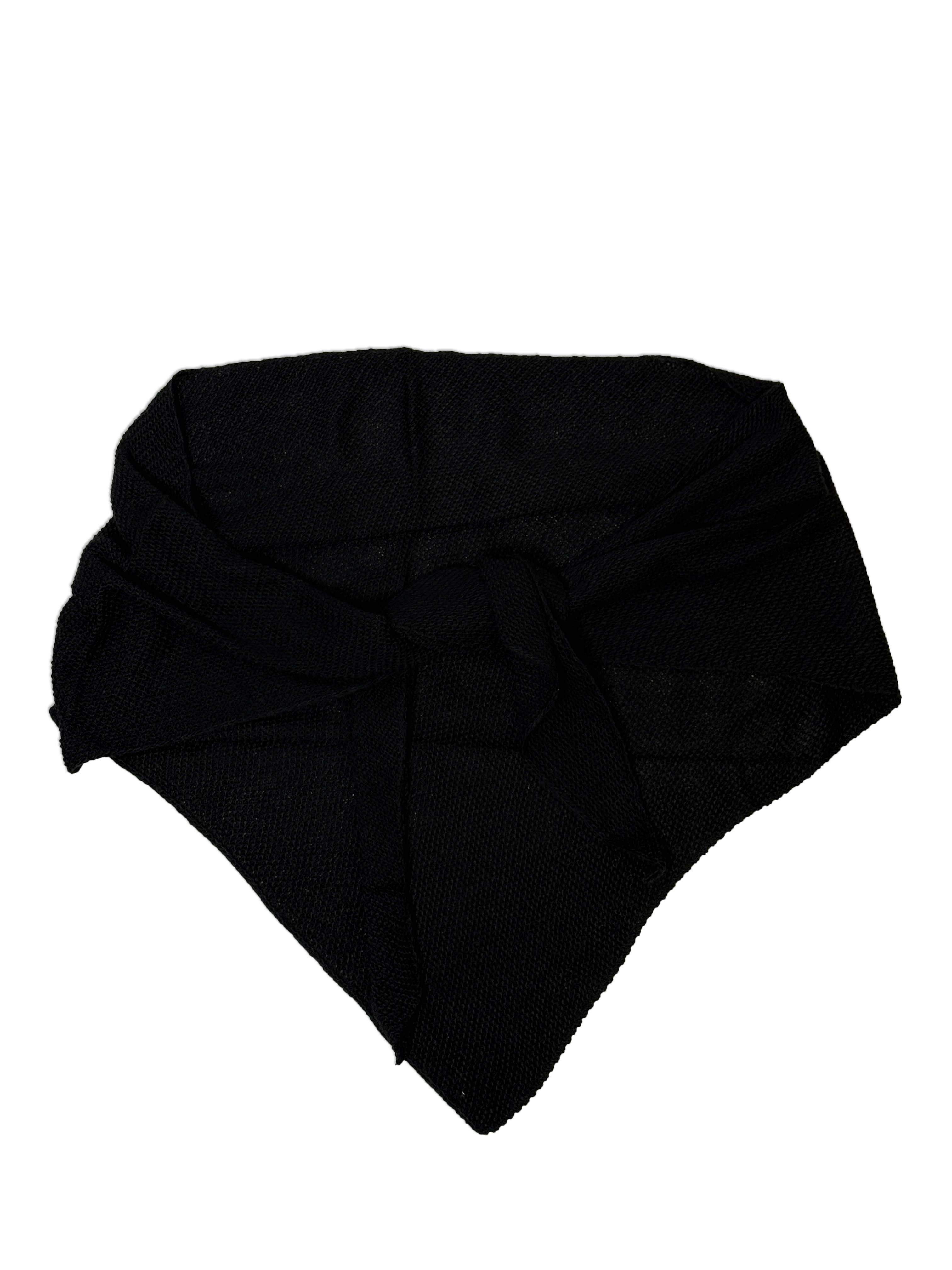 Trekant sjal - Sort Uldplaiden.dk