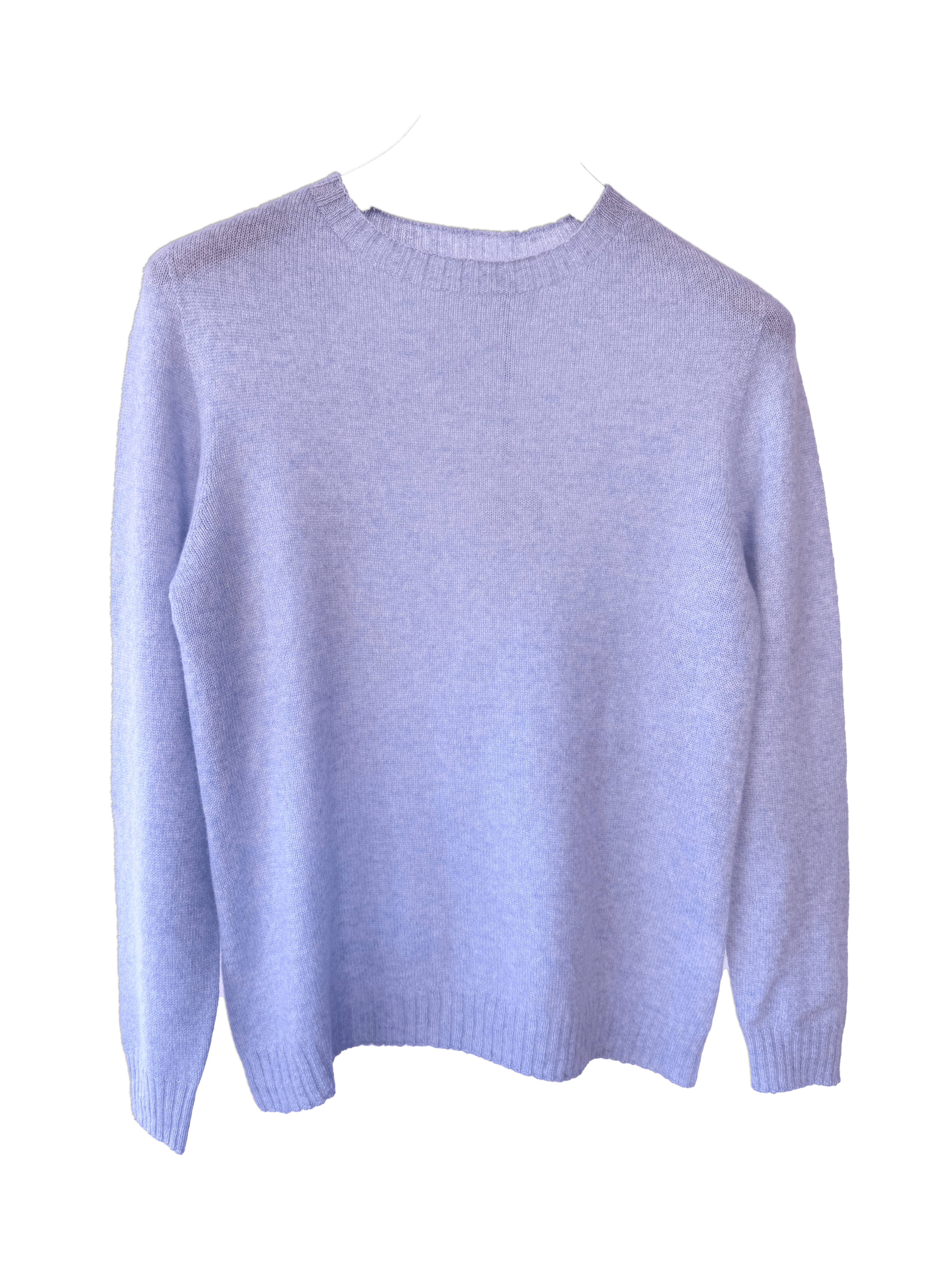 Trøje lyseblå i 100% cashmere trøje Uldplaiden.dk
