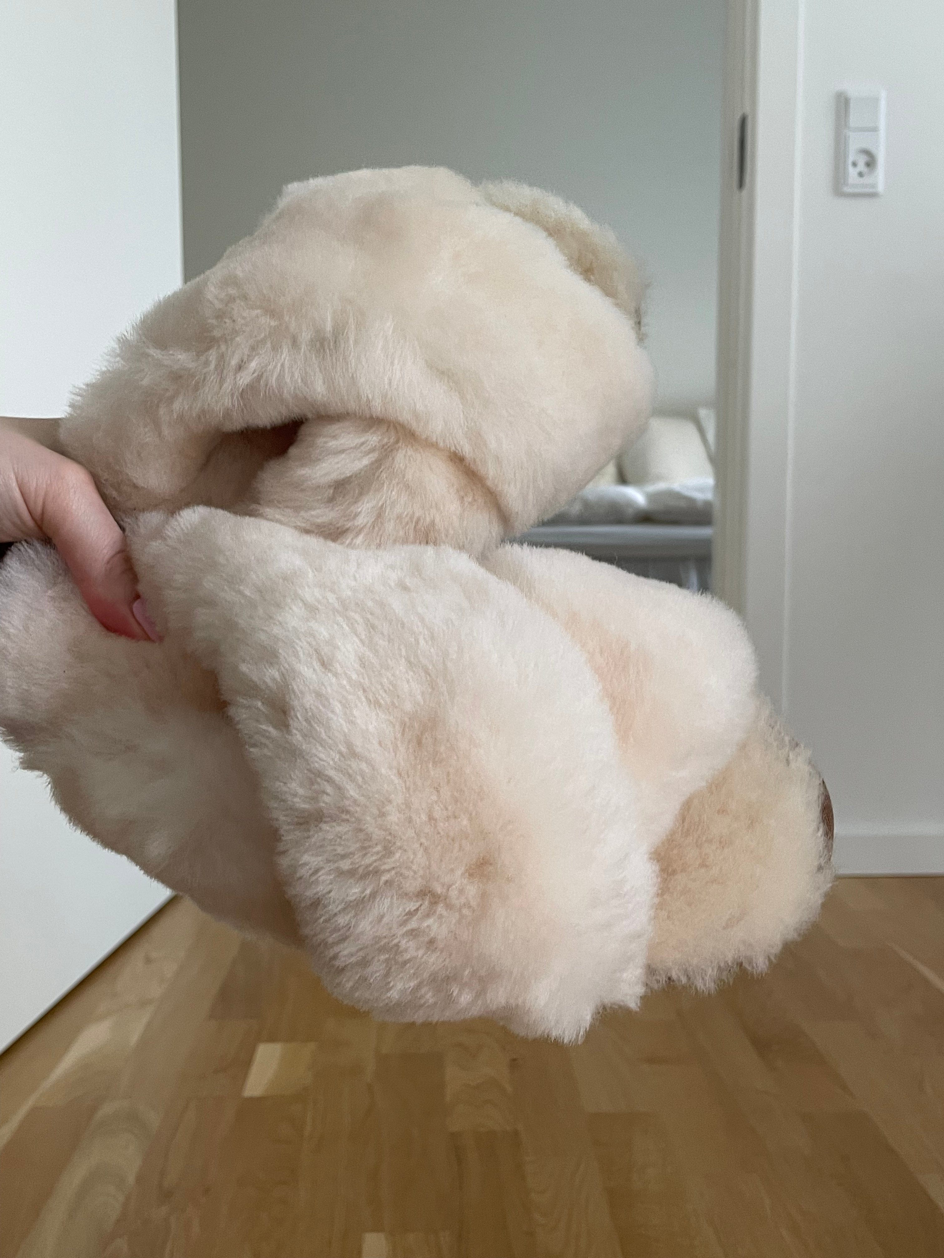 Lammeskind hjemmesko - Off White Slippers Uldplaiden