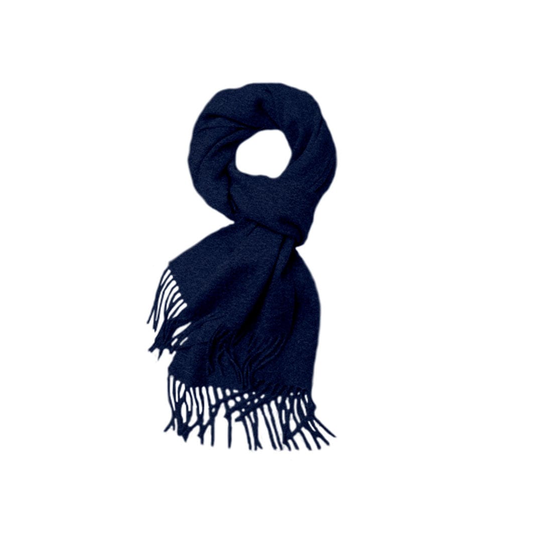 Halstørklæde i 100% Cashmere -  Mørkeblå (30 x 180 cm) Tørklæder og sjaler Uldplaiden