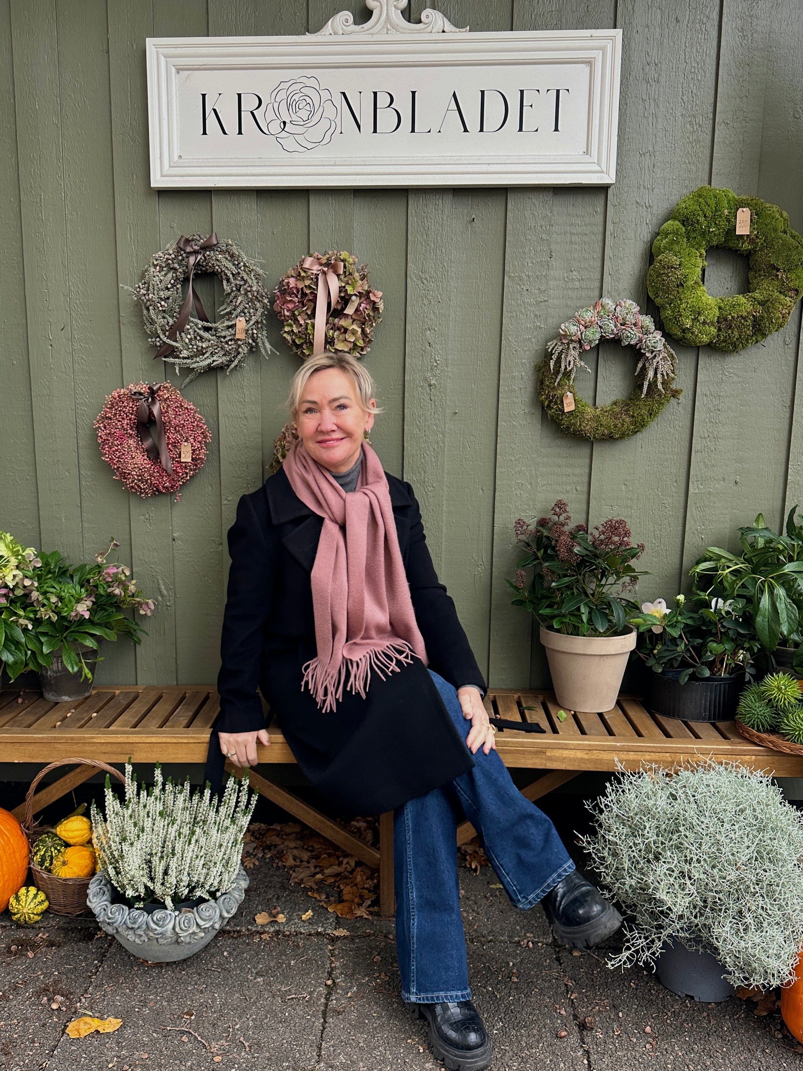 Halstørklæde i 100% cashmere - Rosa Tørklæder og sjaler Uldplaiden