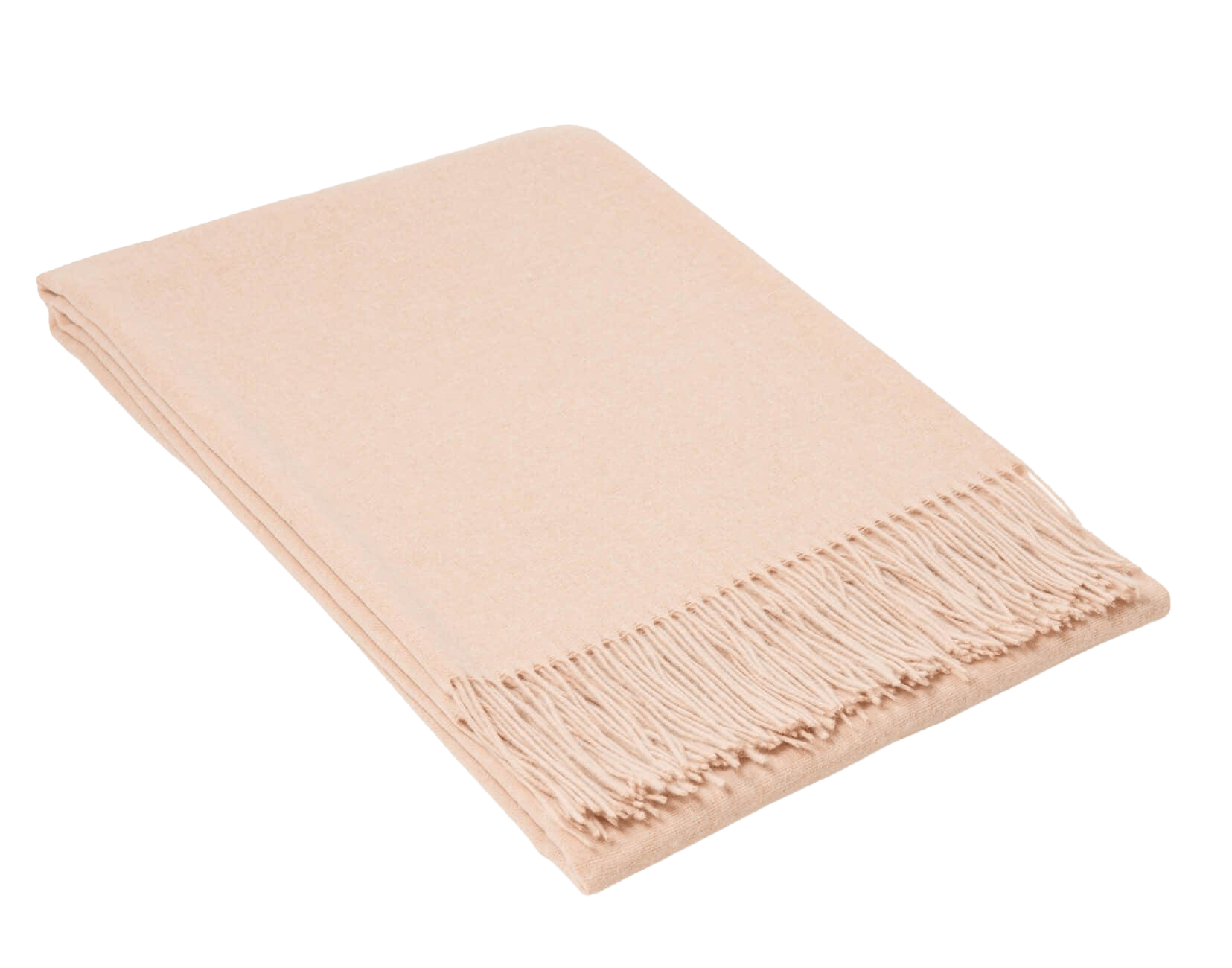 Plaid i 20% Merinould - Lys Rosa (140x200 cm) Uldplaid Uldplaiden