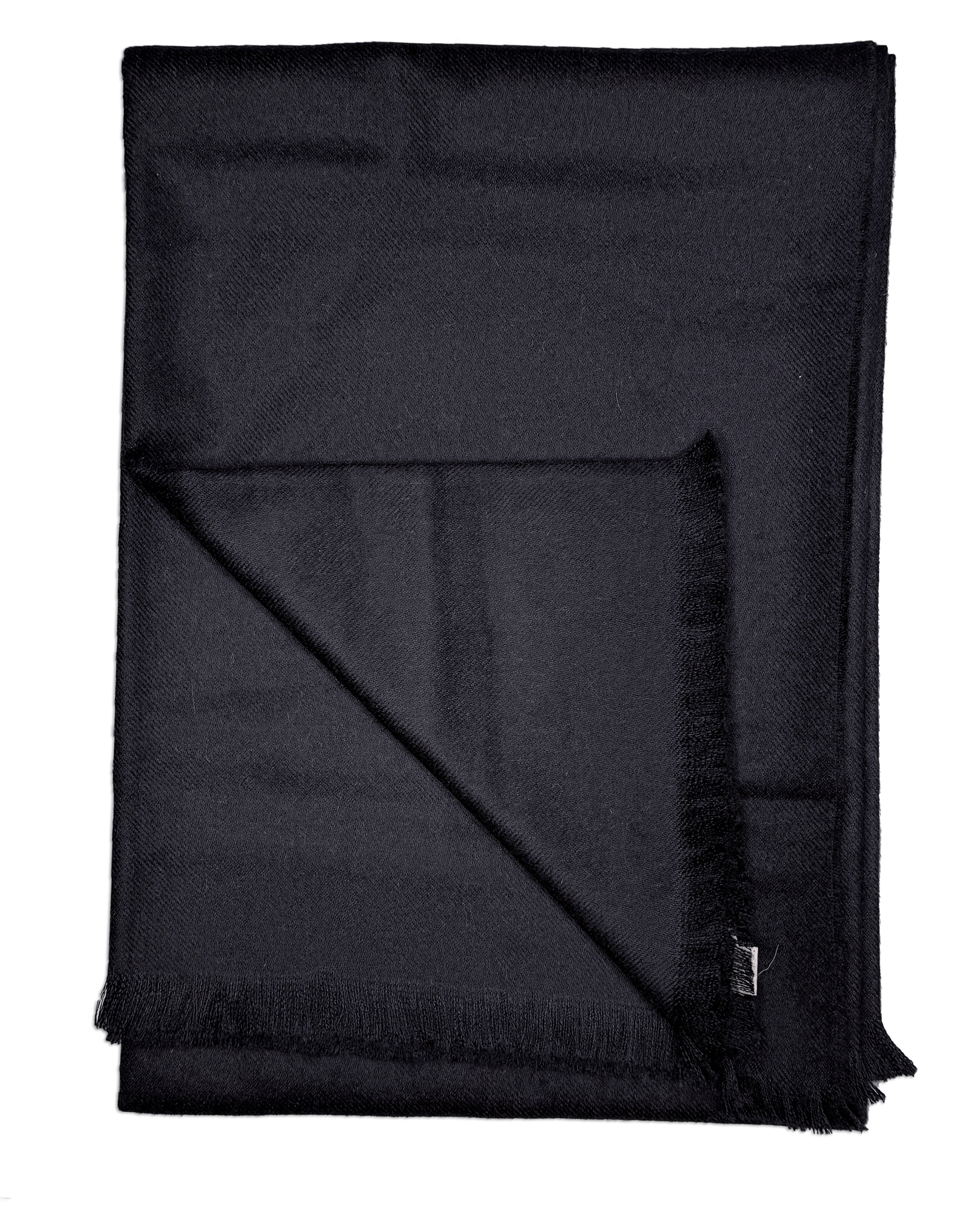 Uldplaid i 100% baby alpaca uld - Sort (130x180 cm) Uldplaid Uldplaiden