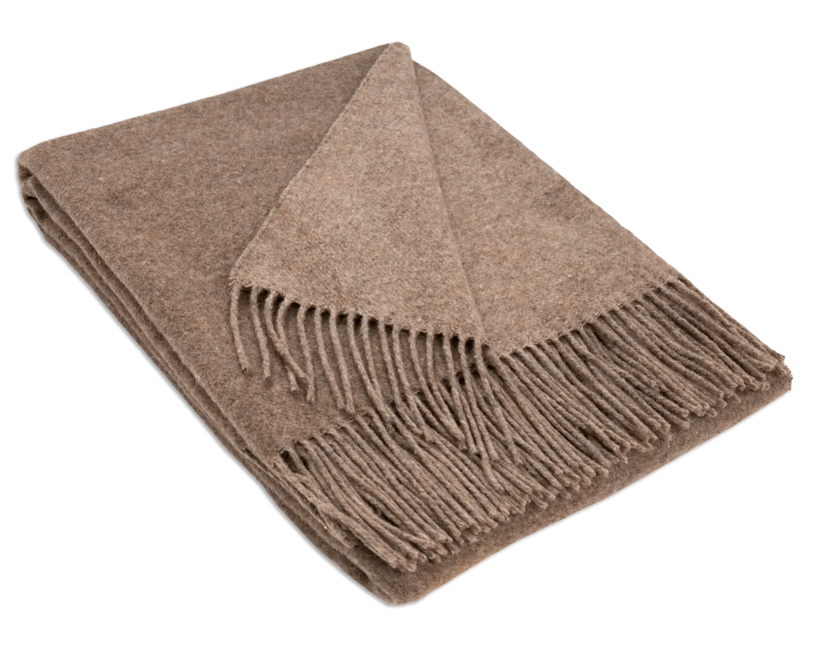 Uldplaid i Merinould - Brun (140x200 cm) Uldplaid Uldplaiden