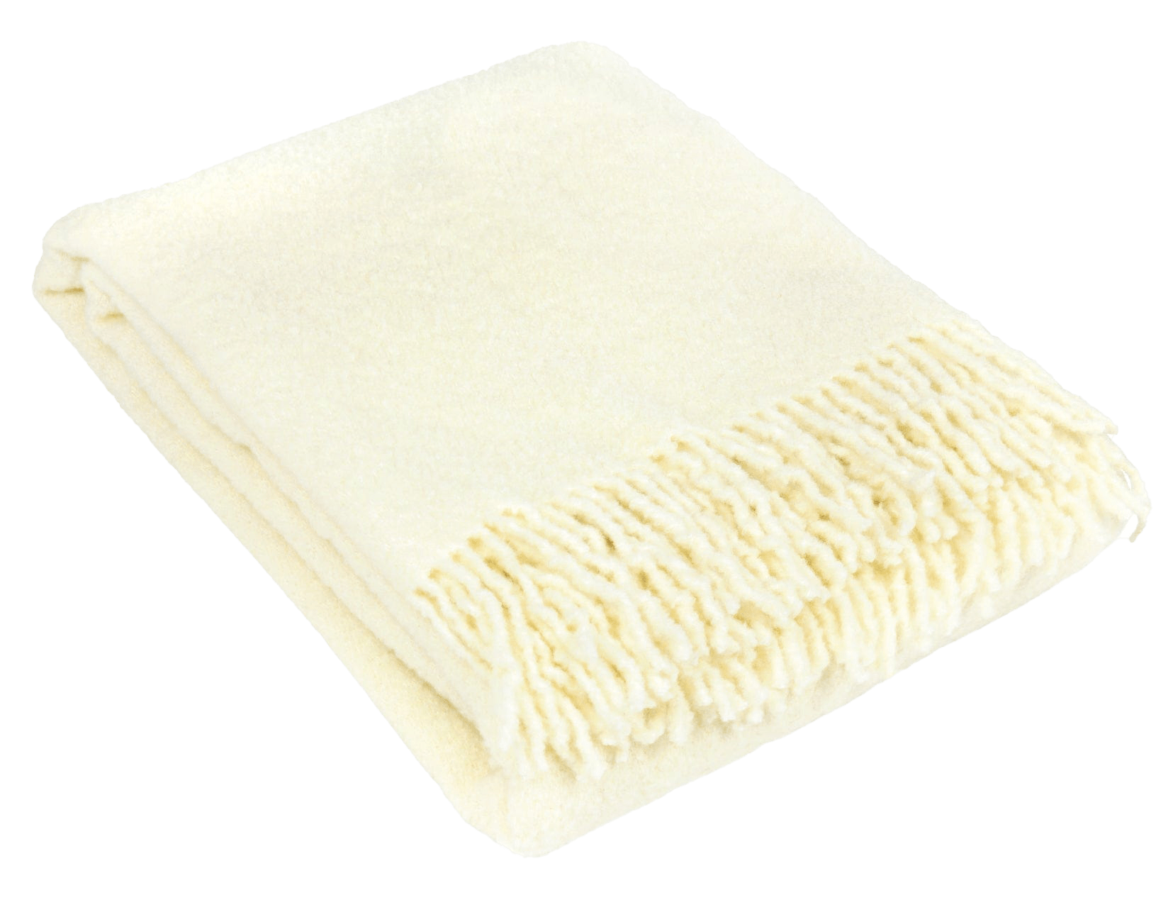 Uldplaid i uld - Hvid Boucle (140x200 cm) Uldplaid Uldplaiden