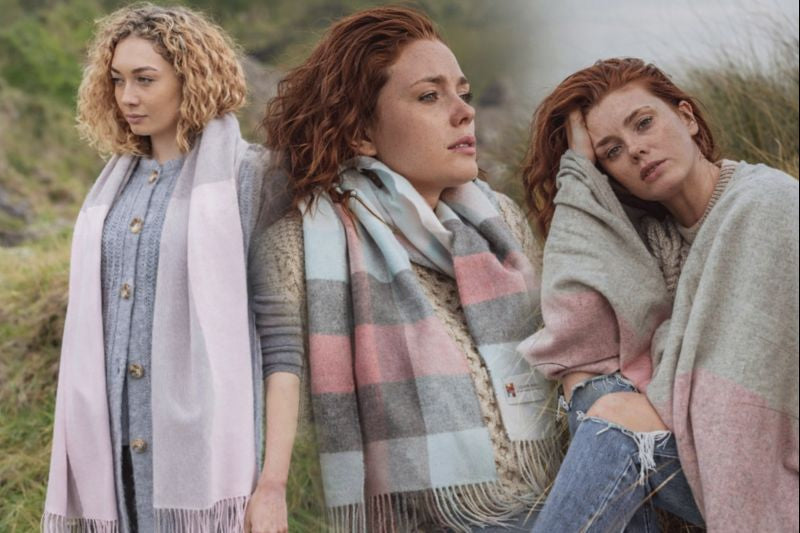 John Hanly uld tæpper og plaider i naturlige farver