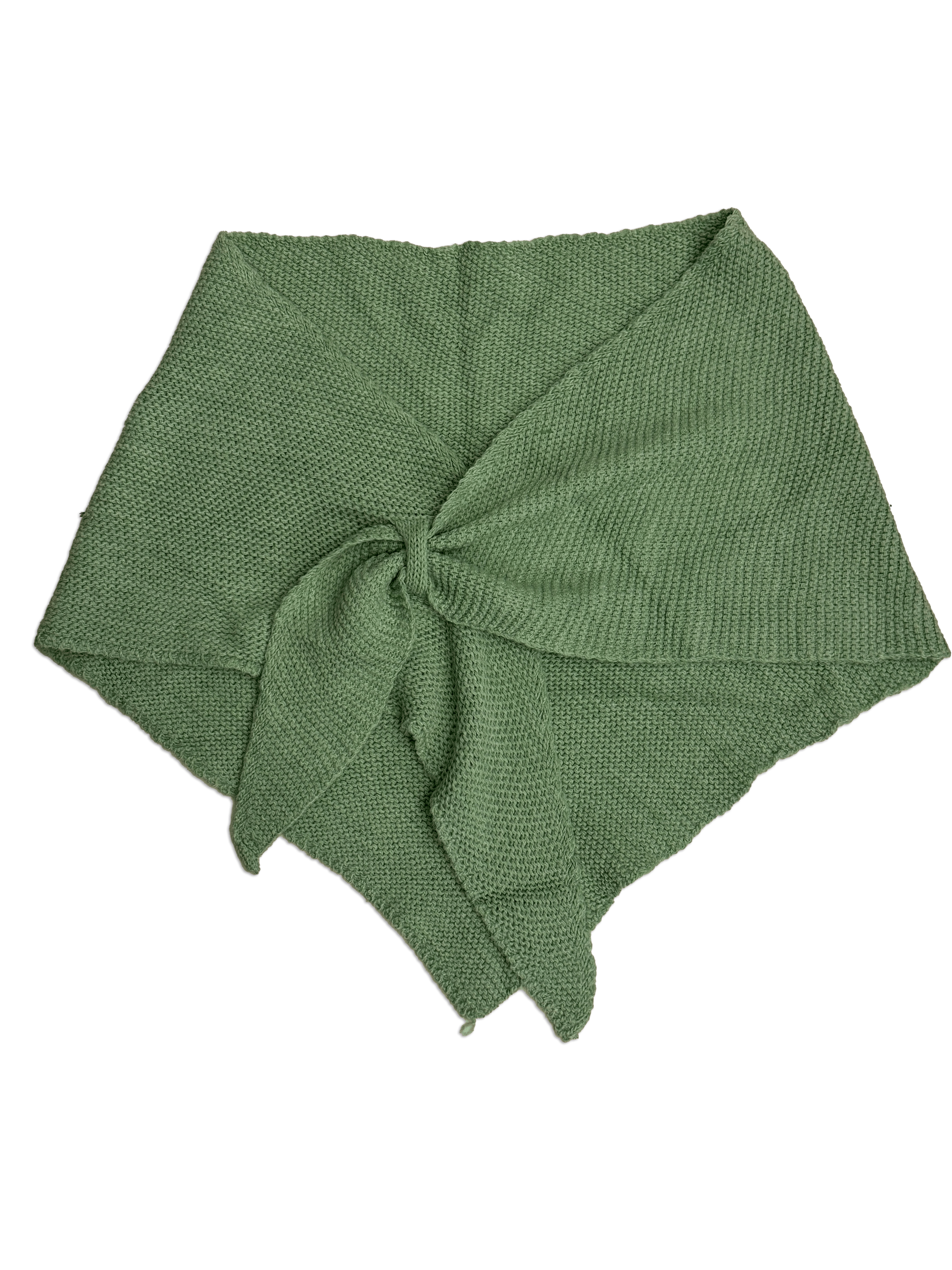 Trekant sjal - Grøn Uldplaiden.dk