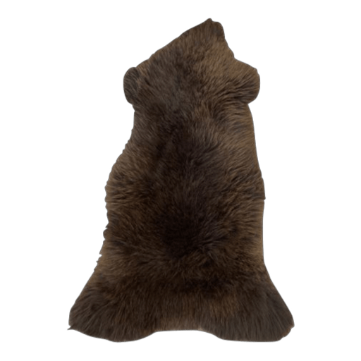 Luksus Lammeskind - Mørkebrun (X-Large) Lammeskind Uldplaiden
